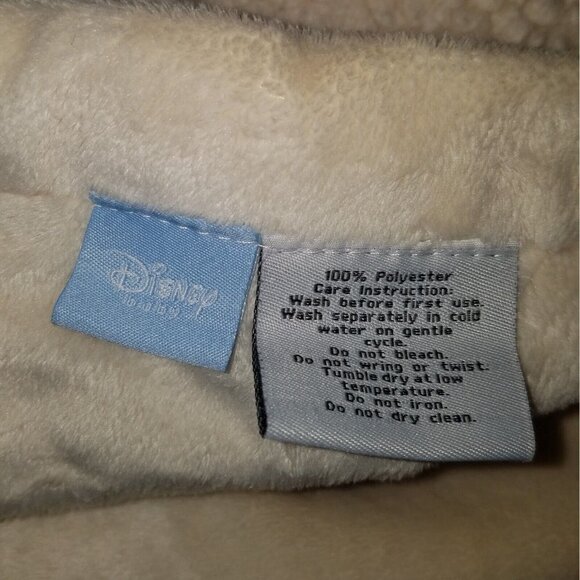 Disney Baby Tigger Baby Blanket White Sherpa Fleece Orange Ladybugs Peek-A-Boo - Picture 3 of 5